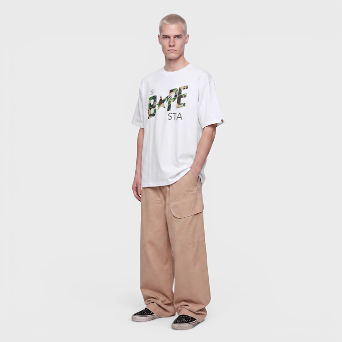 A Bathing Ape ABC Camo Bape Sta Tee white 104945 2