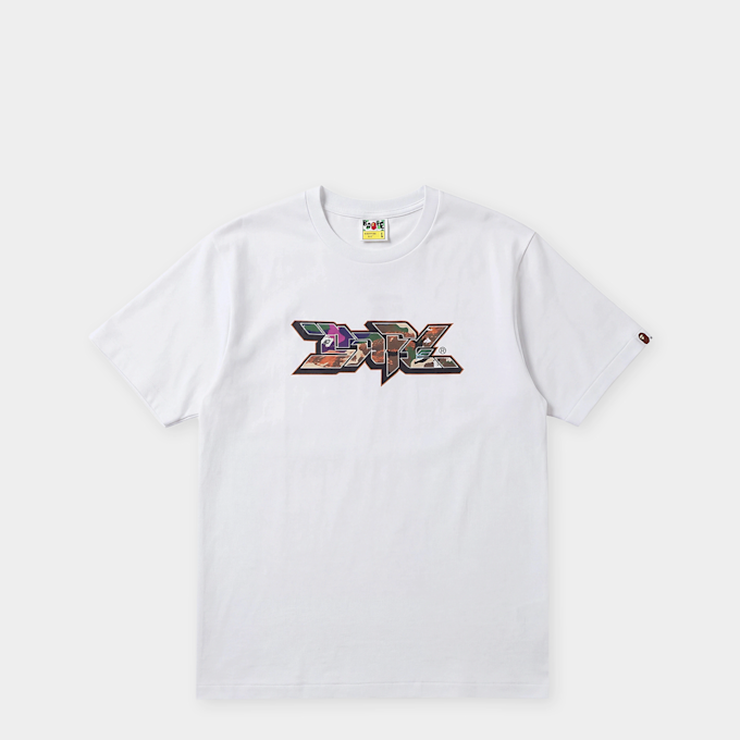 A Bathing Ape Bape Graffiti Logo Relaxed Fit Tee Weiss 104955 1