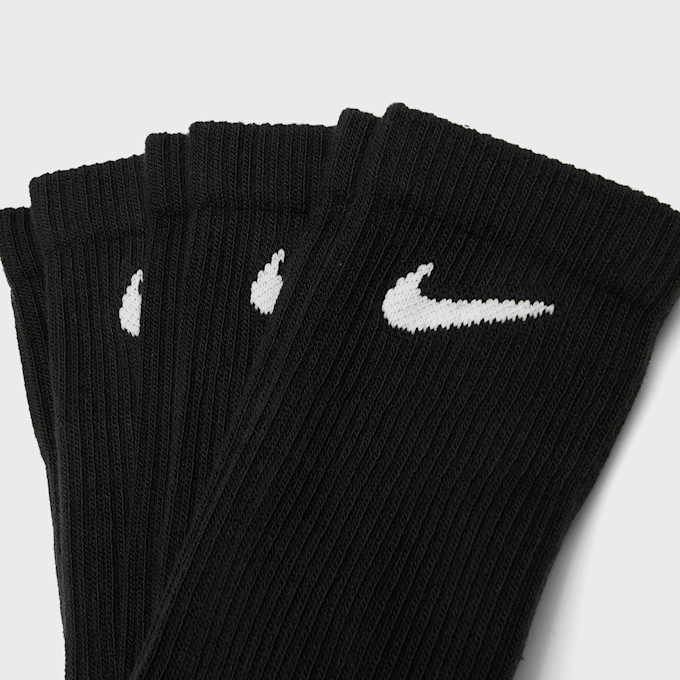 Nike Everyday Lightweight Crew (3 Pack) black 105652 3