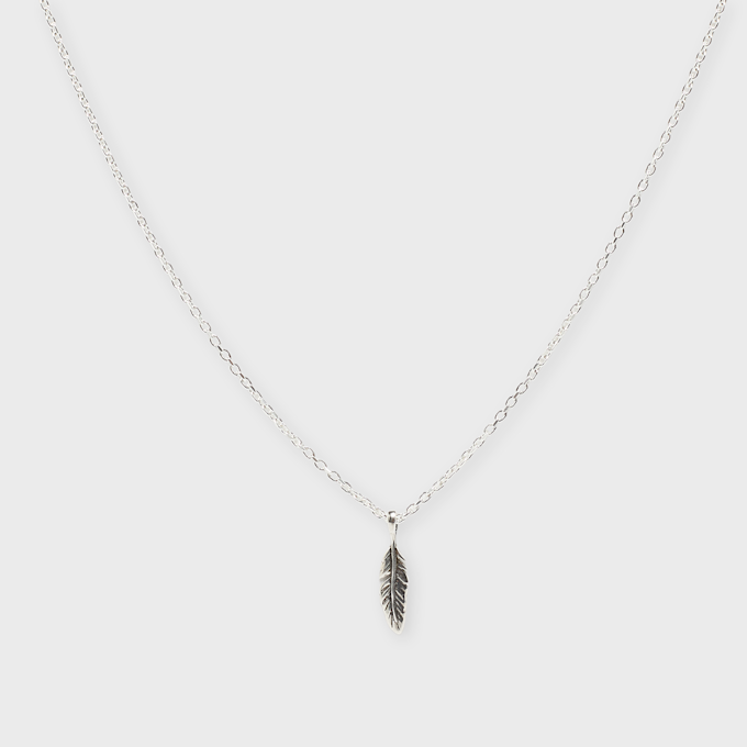 TwoJeys Feather Necklace argent 105870 1