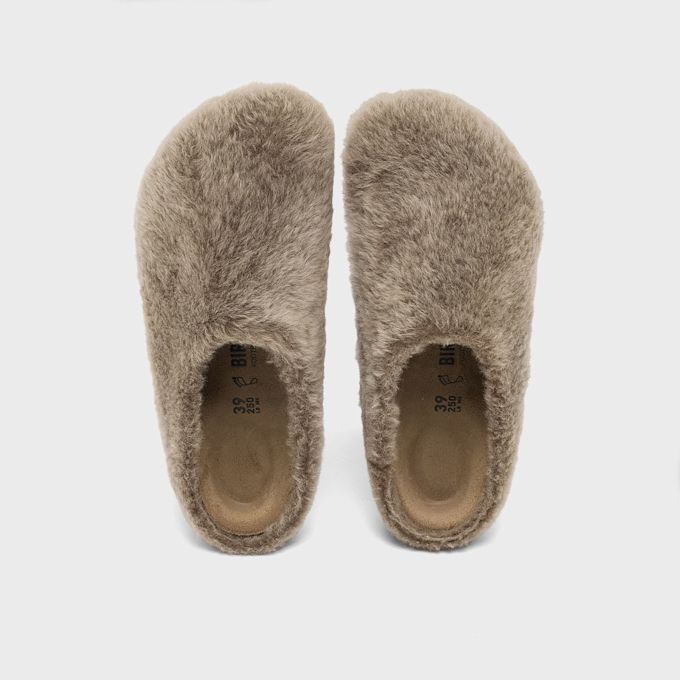 Birkenstock Amsterdam Wrapped Shearling Beige 106022 4