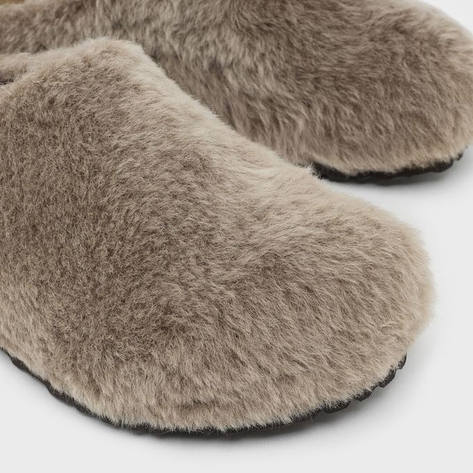 Birkenstock Amsterdam Wrapped Shearling Beige 106022 6