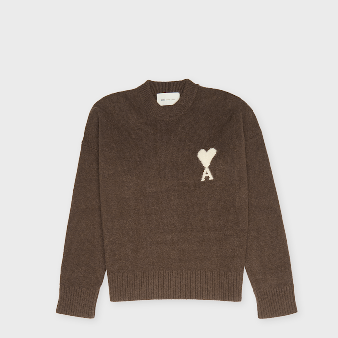 AMI PARIS Knit Sweater ADC Braun 106046 1