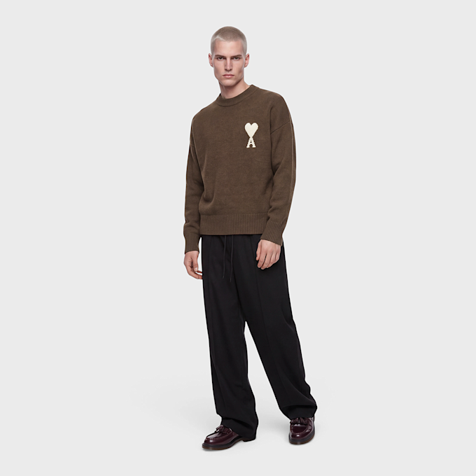 AMI PARIS Knit Sweater ADC Braun 106046 2