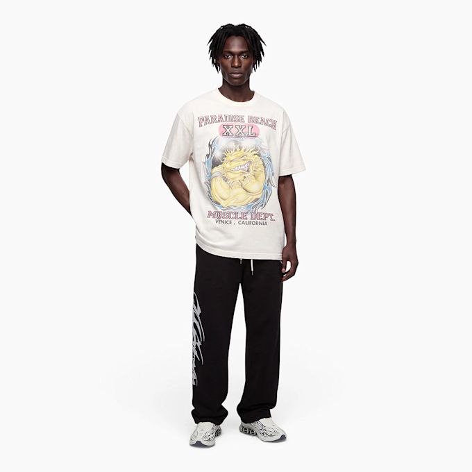 HELLSTAR Muscle Beach T-Shirt beige 106146 2