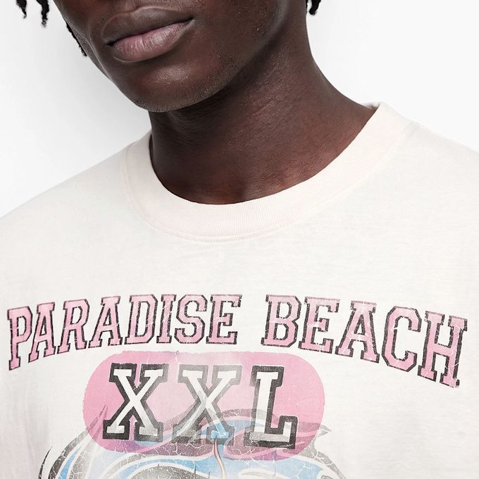 HELLSTAR Muscle Beach T-Shirt beige 106146 4
