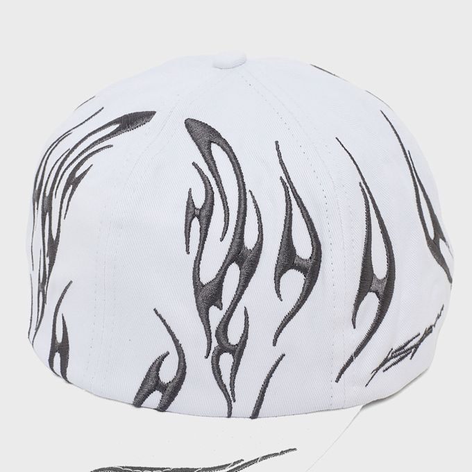 HELLSTAR Tribal Flame Hat white 106158 5