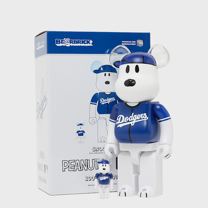 Medicom MLB x Peanuts Bearbrick Snoopy (Los Angeles Dodgers) 400% multicolor 106238 4