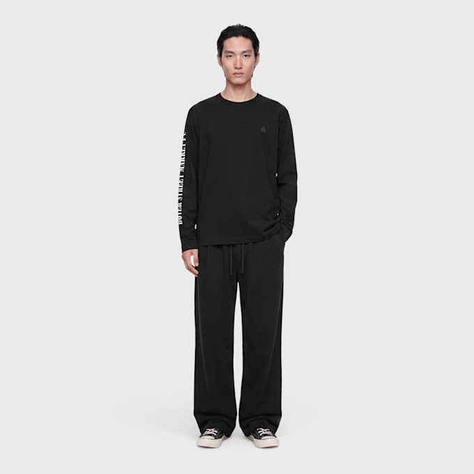 DSM Kei Ninomiya Unisex Print On Sleeve Longsleeve Tee Knit black Undefined Color 106791 2