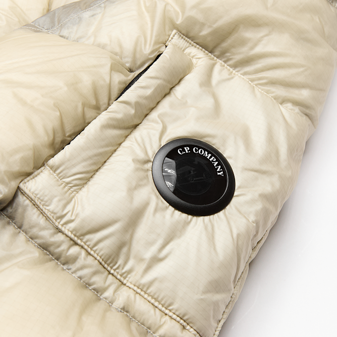 C. P. Company DD Shell Hooded Puffer Jacket beige 106818 3