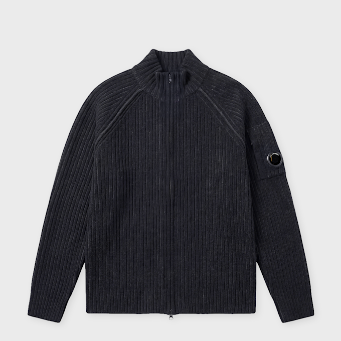 C. P. Company Knitwear Cardigan In Fleece Knit blue 106829 1