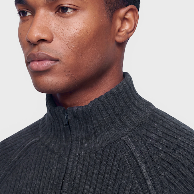 C. P. Company Knitwear Cardigan In Fleece Knit blue 106829 3