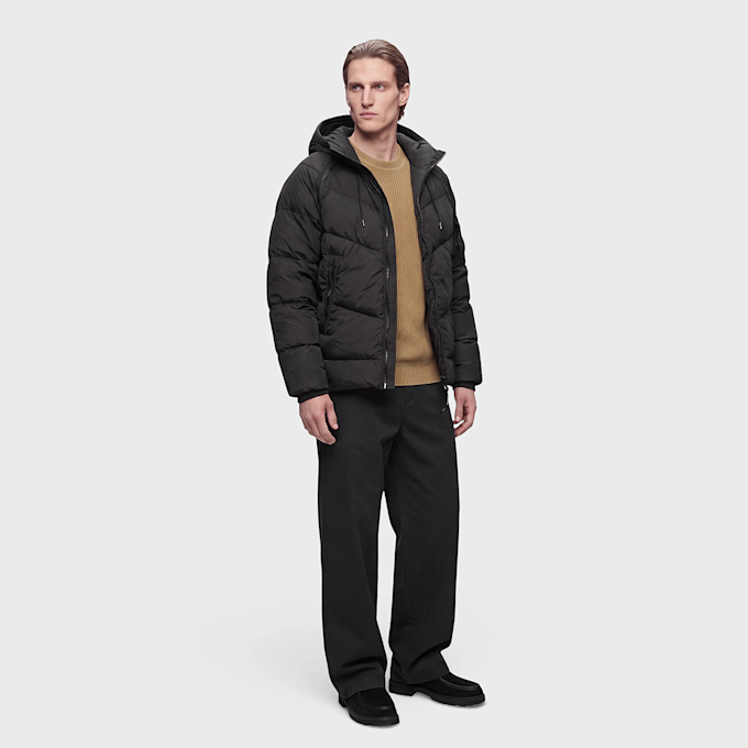 C. P. Company Down Shield Hooded Puffer Jacket black 106851 2
