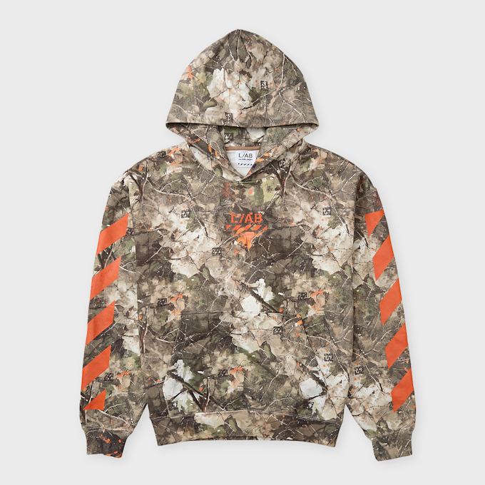 L/AB c/o Off-White Camo Printed Diag Hoodie camouflage 107250 1