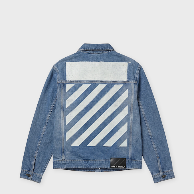 L/AB c/o Off-White Zip Trucker Denim Jacket blue 107257 1