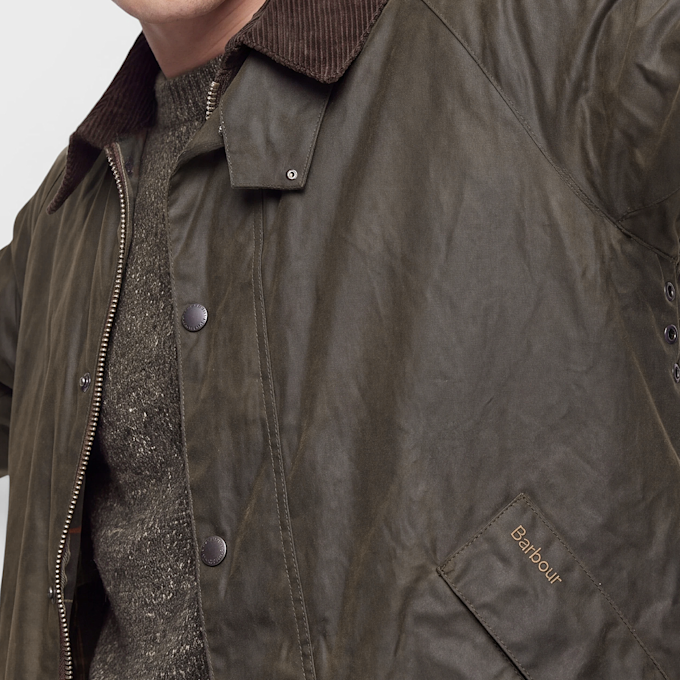 Barbour Barbour OS Transport Wax Jacket olive Undefined Color 107324 3