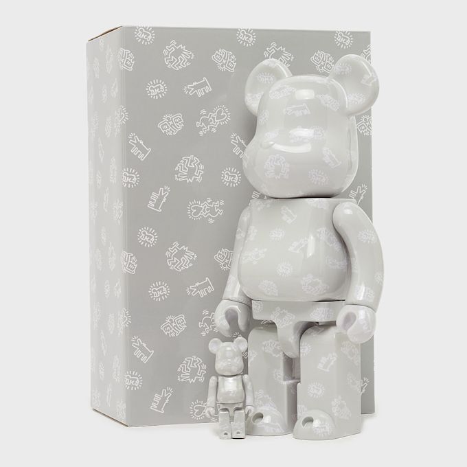 Medicom Bearbrick Keith Haring 13th. Ver. 400% & 100% Multicolor 108735 4