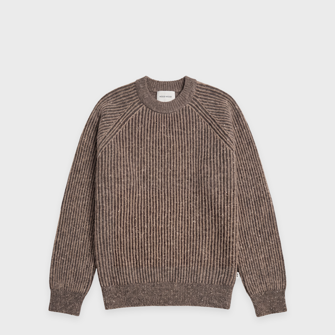 Wood Wood Sylvester Crew Neck brown 125985 1
