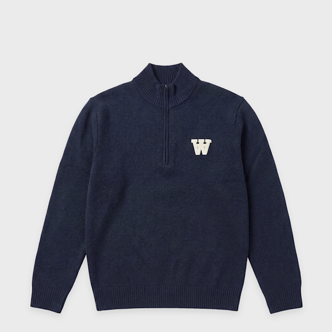 Wood Wood Tay Half Zipper blue 125997 1