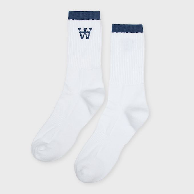 Wood Wood Con Tennis Socks Weiss 137488 1
