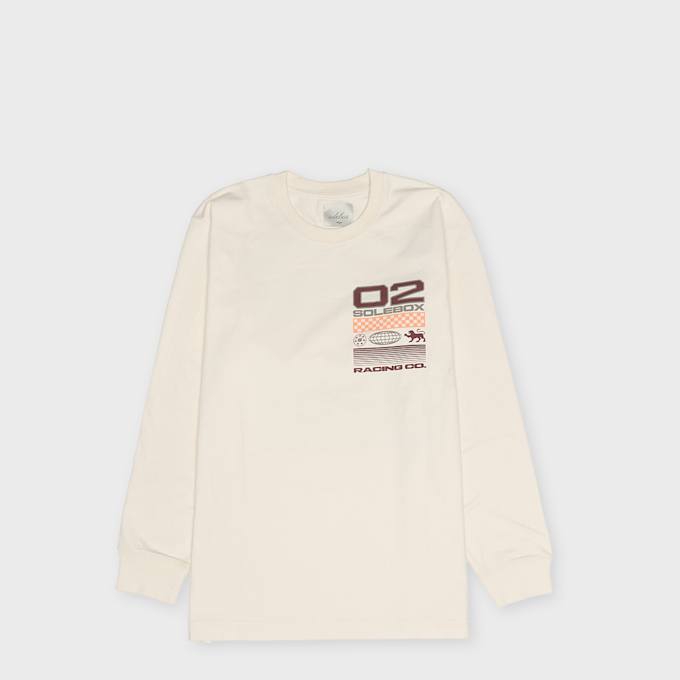 solebox Racing Longsleeve Typo Beige 140570 1