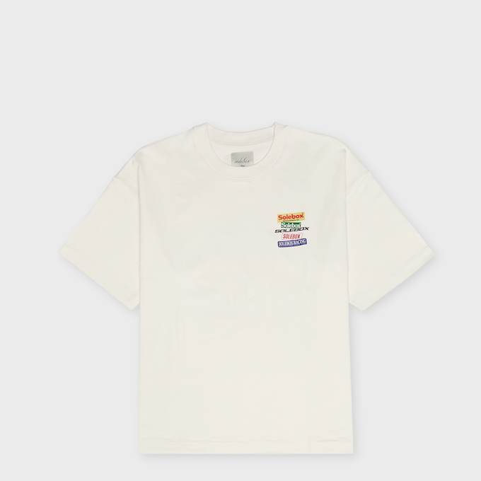 solebox Racing Tee Sticker Beige 140572 1