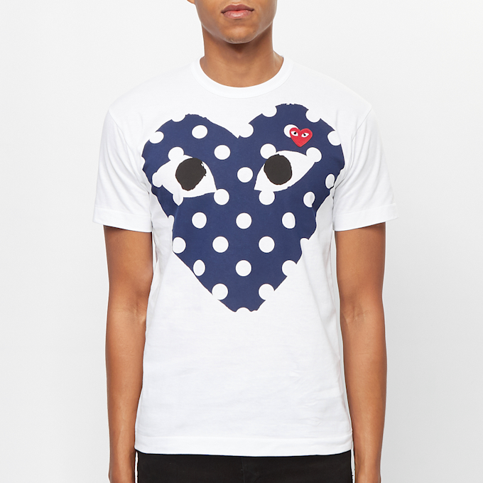 Comme des Garcons Play&nbsp; Play Polka Dot T-Shirt blanc 53566 2