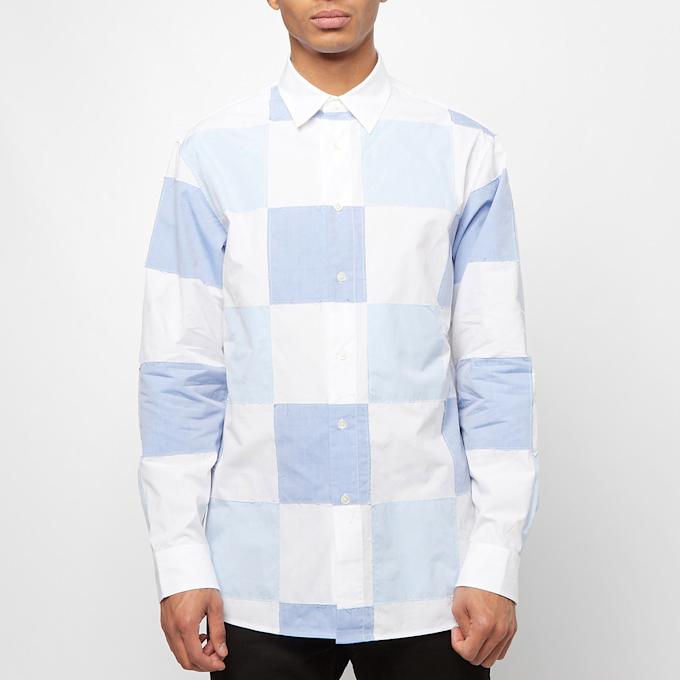 J. W. Anderson&nbsp; Checkboard Applique Shirt bleu 57983 2