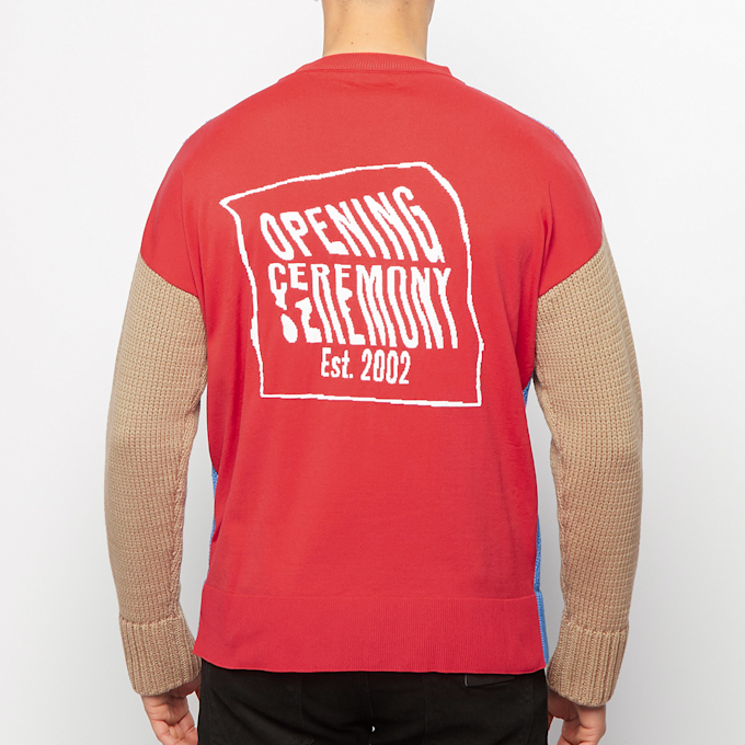 Opening Ceremony Combo Warped Logo Sweater blauw 59781 4