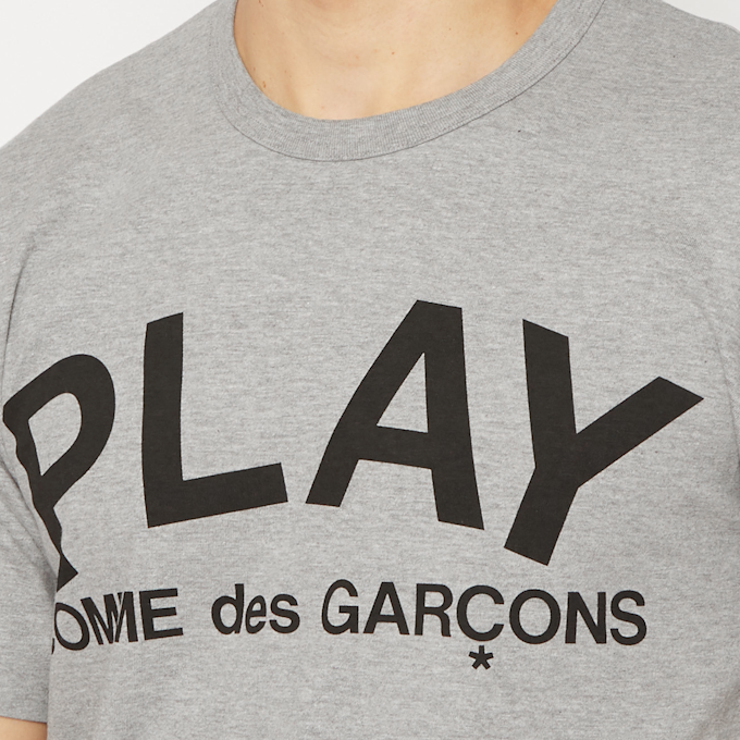 Comme des Garcons Play Play Logo T-Shirt grau 65559 5