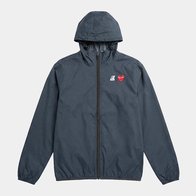 Comme des Garcons Play K-Way Jacket Full Zip blue 71588 1