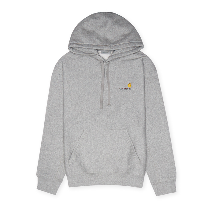Carhartt WIP Hooded American Script Sweatshirt grijs 71621 1