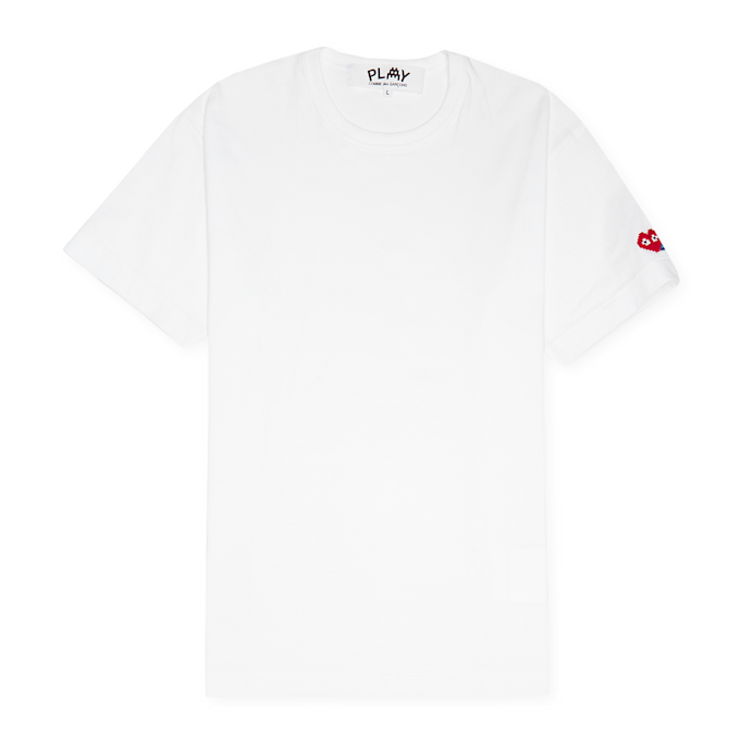 Comme des Garcons Play&nbsp; x The Artist Invader T-Shirt blanc 81355 1