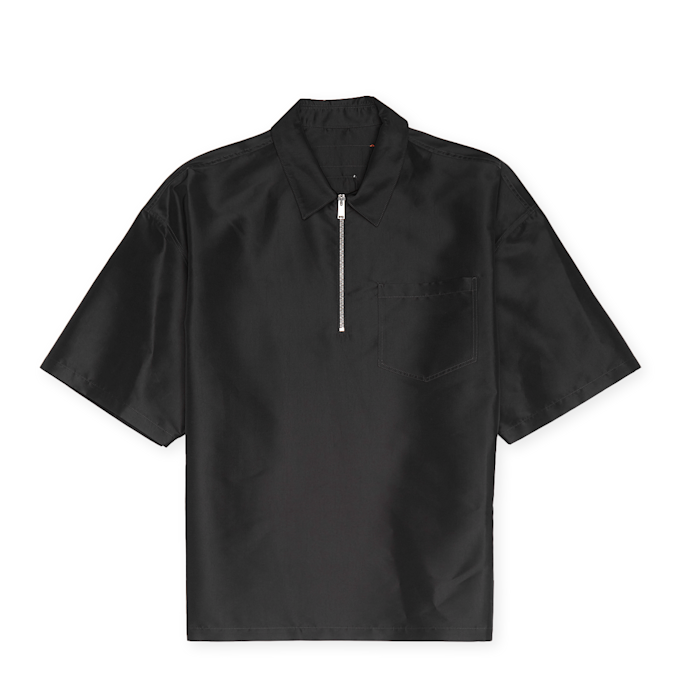Heron Preston&nbsp; Ex-Ray Nylon Zip Shortsleeve Shirt noir 82465 1
