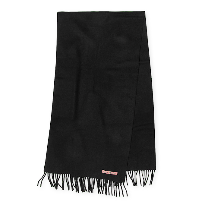Acne Studios Fringe Wool Scarf Schwarz 82806 1