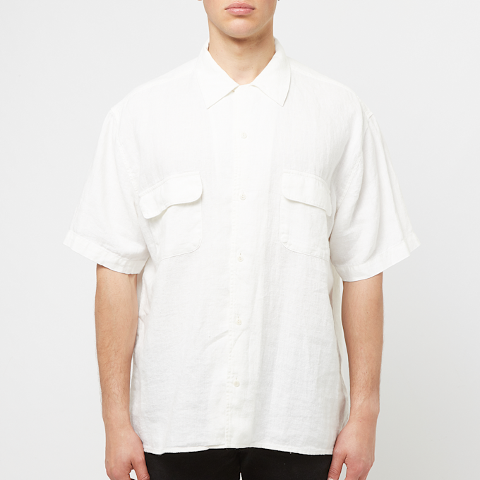 YMC Wray Short Sleeve Shirt (Linen) wit 84309 2