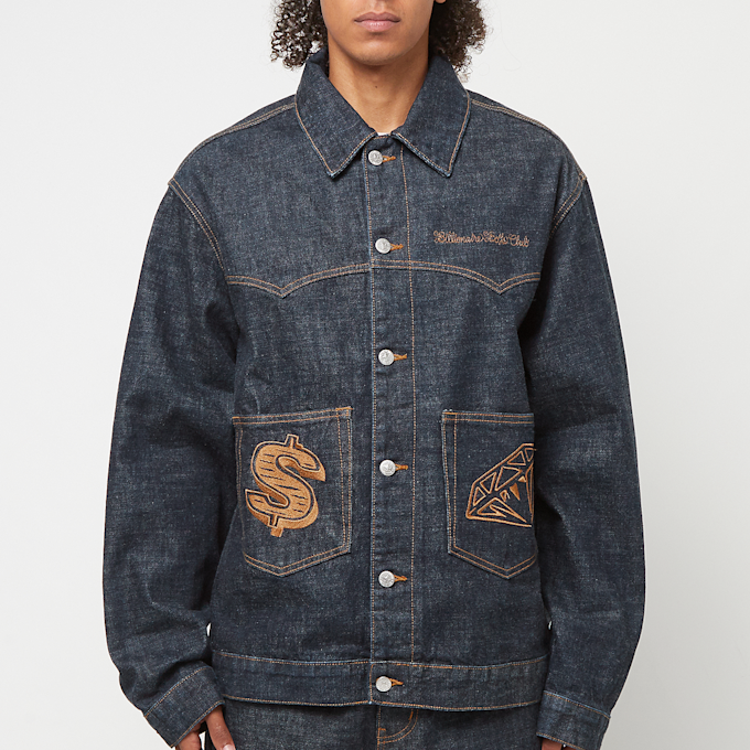 Billionaire Boys Club&nbsp; Diamonds & Dollars Selvedge Denim Jacket bleu 89164 2