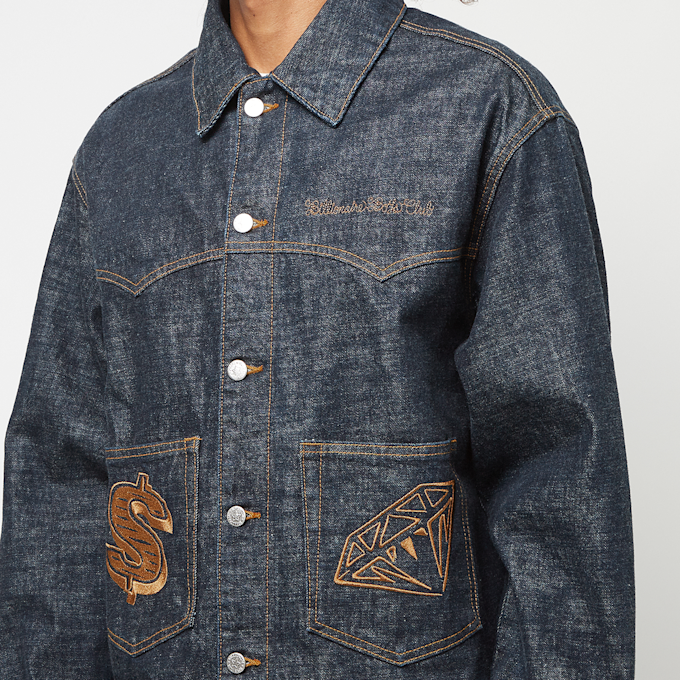 Billionaire Boys Club&nbsp; Diamonds & Dollars Selvedge Denim Jacket bleu 89164 5