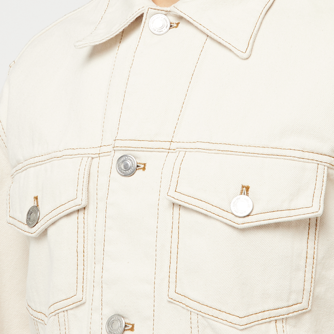 AMI PARIS&nbsp; Trucker Denim Jacket beige 85549 5