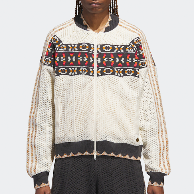 adidas Originals x Clot Superstar Knit Zipped Track Top beige 86351 2