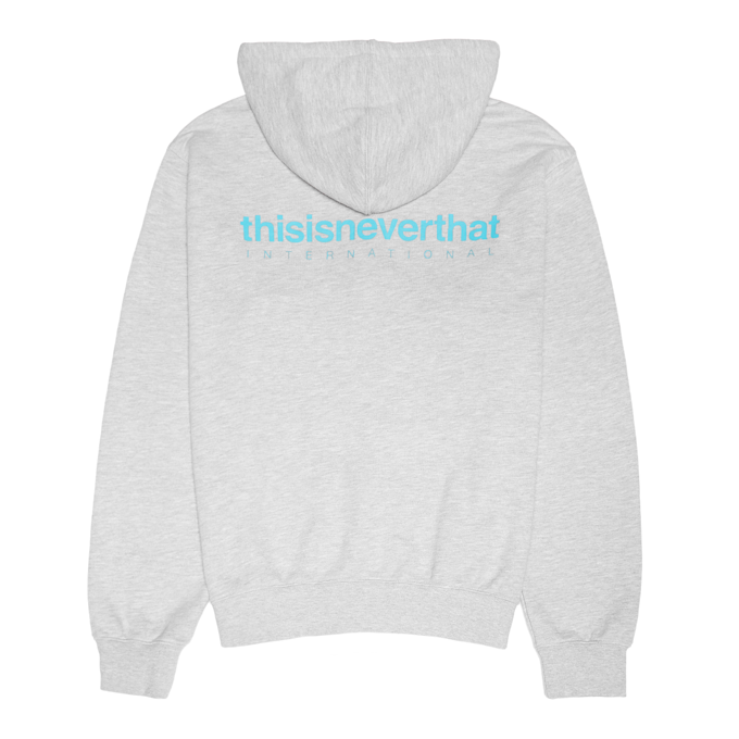 thisisneverthat INTL. Logo Zip Up Hoodie gris 88736 1