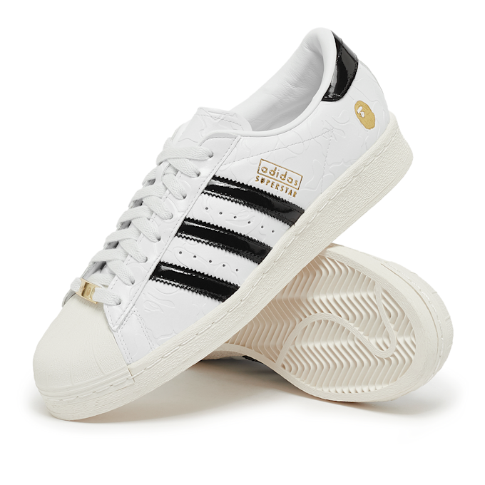 adidas Originals x A Bathing Ape Wmns Superstar Vintage blanc 86593 7