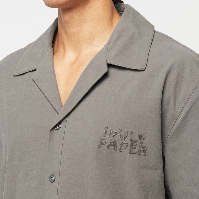 Daily Paper Chain Stitch Shortsleeve Shirt gris 90614 5