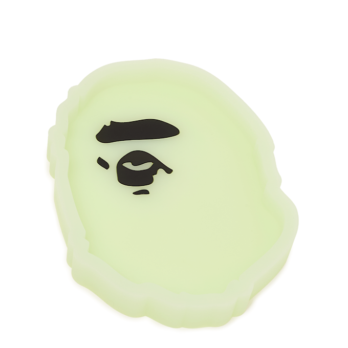 A Bathing Ape Ape Head Glow In The Dark Tray M green 90427 1
