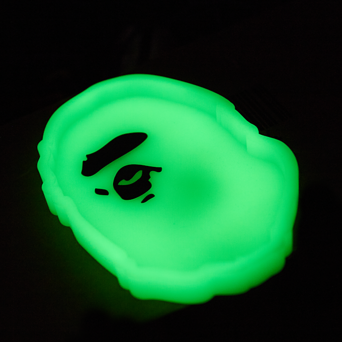 A Bathing Ape Ape Head Glow In The Dark Tray M green 90427 4