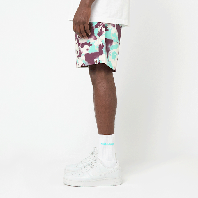 A Bathing Ape&nbsp; Map Camo Regular Fit Beach Shorts multicolore 90431 3
