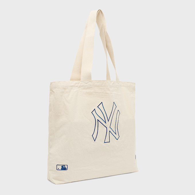 New Era MLB Light Canvas Tote Bag New York Yankees Beige 91042 2