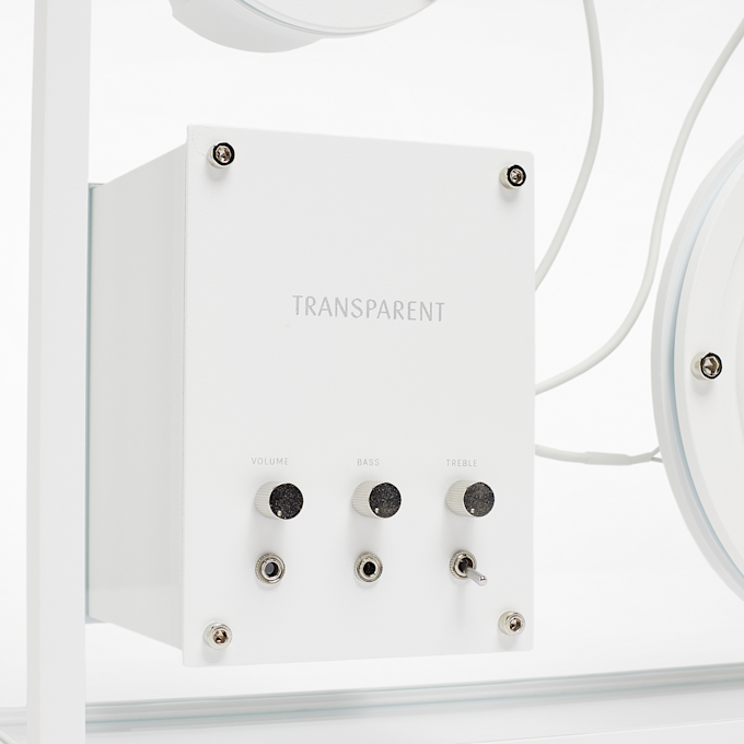 Transparent Speaker blanc 87710 5