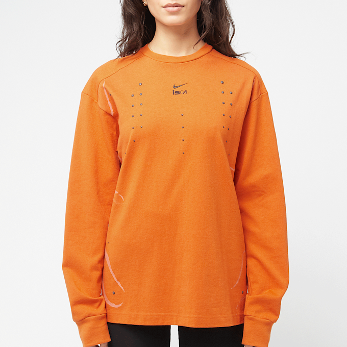 Nike Wmns Ispa Protect Sense Longsleeve Tee Orange 85874 2
