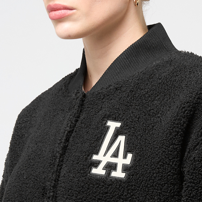 New Era MLB Los Angeles Dodgers OS Sherpa Bomber Jacket schwarz 86619 5
